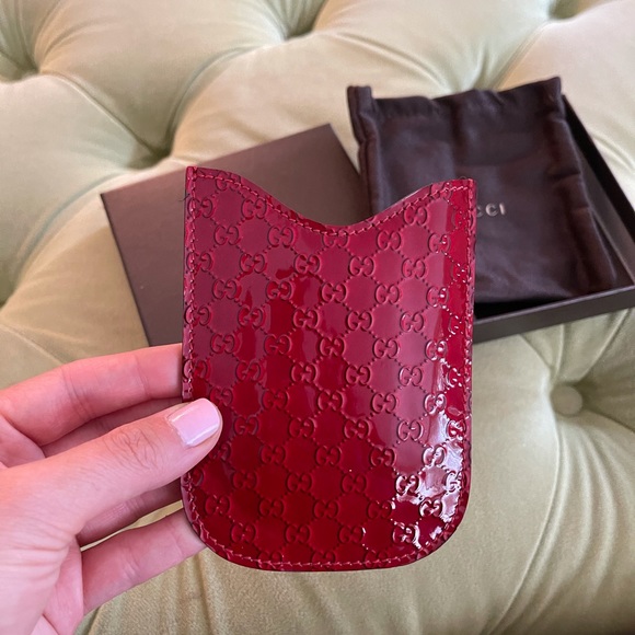 Gucci case phone case pouch red patent - Picture 2 of 4